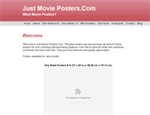 Tablet Screenshot of justmovieposters.com